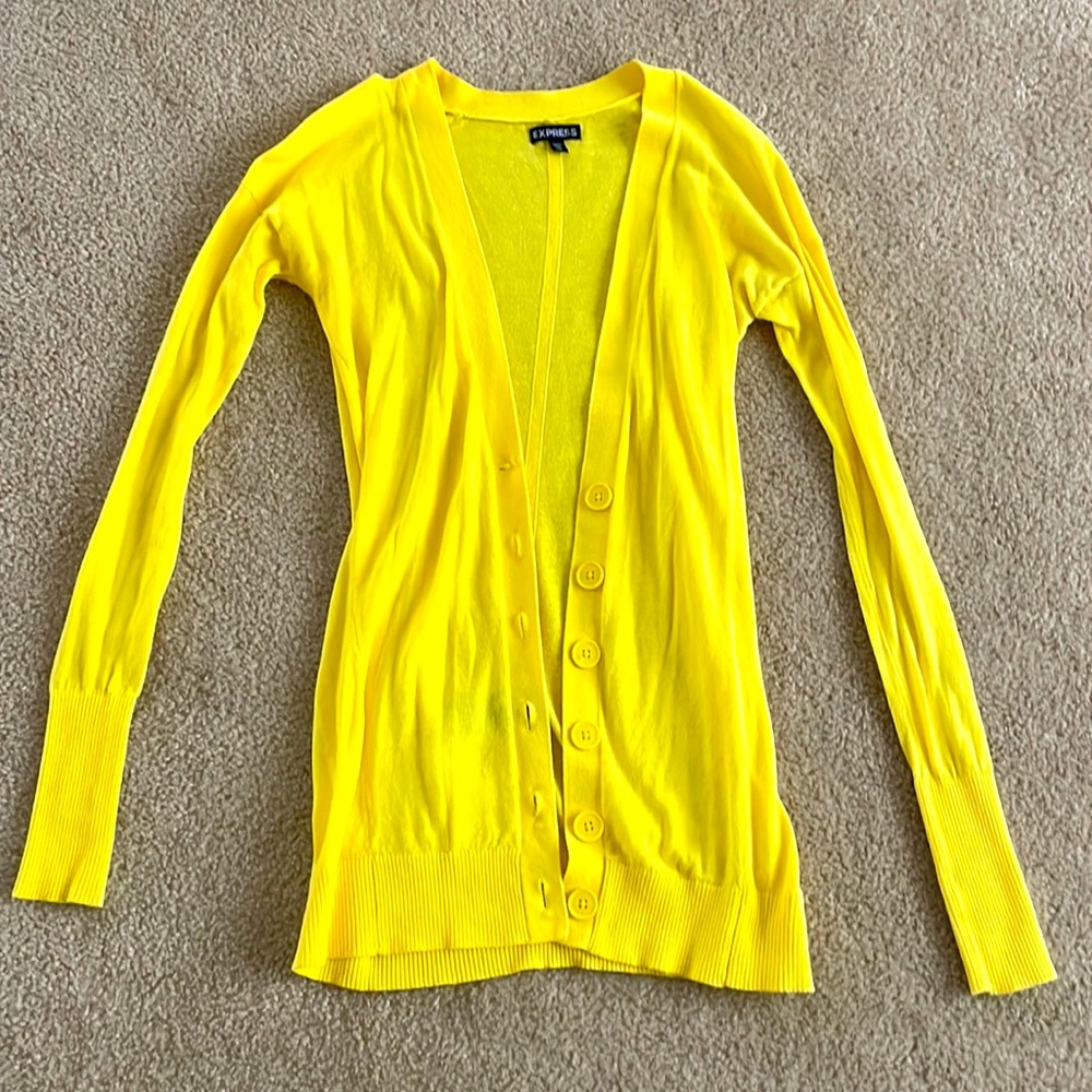 Yellow Express cardigan XS